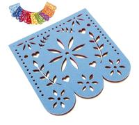 Gatuida Guirlande de Fête Mexicaine en Feutre Non Tissé, Bannière Carrée Colorée pour Décoration Anniversaire, Carnaval et Jour des Morts, Accessoire Mural Festif Thème Fiesta, 1 Ensemble