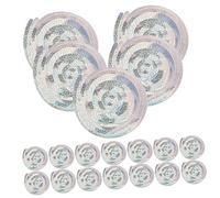 Gatuida Guirlande Gonflable À Paillettes en Spirale Décoration De Fête 30 Pièces Guirlande Suspendue Double Tourbillon Décoration De Plafond Bougies Chauffe-Plat Bulletin Irisé