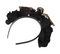 Gatuida Halloween Hairband With Flowers And Skull Design Durable Headpiece For Womens Halloween Party Costume And Makeup Comfortable Fit For All Hair Types