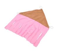 Gatuida Hamac de Cachette pour Accessoire Angle Confortable et Élégant pour Animaux de Petite Utilisable comme Tanière Décoration et Hamac Facile à Installer Coloris Café et Rose