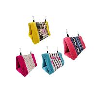 Gatuida Hamac Suspendu pour Perroquet Nid D'oiseau 5ème Couleur Petit Modèle en Tissu Épais Chaud Cage pour Petits Oiseaux