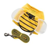 Gatuida Harnais pour Chien avec Laisse Intégrée Sangle de Poitrine pour Chiot Ensemble Harnais-Gilet pour Animal de Compagnie Jaune S