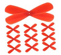 Gatuida Hélice à 2 Pales en Plastique 46mm Rouge pour Avion Jouet Rc 10 Paires Mini Hélices Compatibles Polyvalentes pour Garçon Et Filles Modélisme Aérien