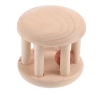 Gatuida Hochet en Bois Éducatif Bonhomme de Neige pour Bébé 0-2 Ans Taille Surface Lisse Développement Motricité Fine Éveil Sensoriel Présent Baby Shower Plusieurs styles