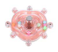 Gatuida Hochet Rotatif Perroquet Roue de Perroquet Accessoires Cage Perruche balançoire Perroquet Pigeon Jouets drôle de Perroquet Accessoires de Perroquet Acier Inoxydable Rose