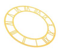 Gatuida Horloge Murale Autocollante Ronde 30 CM en Acrylique Miroir Doré Profond Chiffres Romains Décoration Murale DIY Cuisine Salle de Bain et Chambre D’Élève Autocollant Cadre