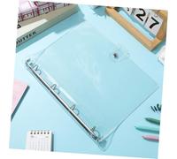 Gatuida Housse de Cahier Transparente Plastique avec Anneaux Couverture de Classeur Rechargeable pour Notes et Planification Design et Pratique pour École Bureau