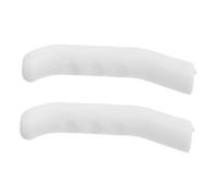 Gatuida Housse de Protection Antidérapante pour Levier de Frein Vélo Tpr Résistant Couvre-levier pour Vtt Route et Pliant Installation Facile Blanche