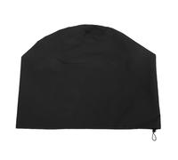 Gatuida Housse de Protection Imperméable pour Brasero Extérieur 60x74 Cm en Tissu Oxford 600d Noir Poignées Latérales et Cordon de Serrage Coupe-vent, Couverture Résistante aux Intempéries