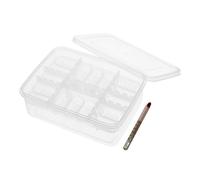 Gatuida Incubateur D'œufs de Reptiles 16 Compartiments Plastique Transparent Thermomètre Boîte D'éclosion Compacte pour Serpents Lézards Élevage Terrariums