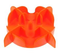 Gatuida Insert pour Gamelle à Alimentation Lente Chien en Silicone Souple Orange Petit Format pour Ralentir Repas Chiots Animaux Domestiques