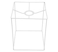 Gatuida Iron Art Lamp Shade Frame Hanging Holder For DIY Table And Ceiling Lamps Wire Lampshade Bracket Compatible With Bulbs Square Desk Light Rack