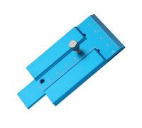 Gatuida Jauge de Hauteur Alliage Aluminium pour Établi de Menuiserie Règle Métrique Précise Outil de Mesure Compact et Léger pour Charpentiers Bleu Ciel