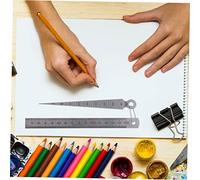 Gatuida Jauge de Soudage Acier Inoxydable Règle de Précision avec Écartement Outil de Mesure Robuste pour Inspection et Ajustement des Soudures