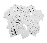 Gatuida Jeu de Cartes Flash de Rythme Musical en Papier Résistant, 1 Boîte Compacte de Poker Éducatif pour Formation au Rythme et Apprentissage des Notes, pour Étudiants et Enseignants