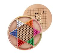 Gatuida Jeu de Dames Chinois Éducatif pour Garçon Fille Plateau de Jeu de Éducative Gobang et Dames de Société Lisse et Sûr pour Cadeau Anniversaire ou Fête