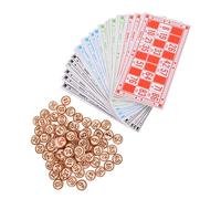 Gatuida Jeu de Société Bingo avec Numérotés pour Fête et Familial Ludique et Portable Set Complet pour Parties