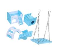 Gatuida Jeu pour Hamster Maison de Balançoire Bascule Échelle Escalade Nid pour Cage Hamster et Détente