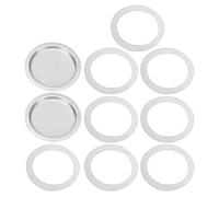 Gatuida Joint D’Étanchéité Rond en Silicone Alimentaire 10 Pièces pour Cafetière Expresso 6 Tasses 300 Ml Accessoires de Rechange pour Machine à Café Domestique Pièces Détachées