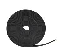 Gatuida Joint D'étanchéité E Type 9x4 Mm Noir 12 M Auto-adhésif en Epdm, Bande Adhésive Isolante pour Portes et Fenêtres, Coupe-froid Insonorisant Solide pour Porte Isolant