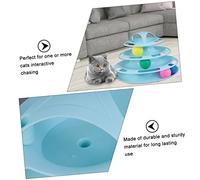 Gatuida Jouet pour Chaton avec Pistes Circulaires Et Balle De Poursuite Interactive Jouet pour Chaton avec Plateau Tournant