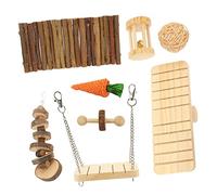 Gatuida Jouets à Mâcher pour Hamster et Lapin Naturel Peinture Accessoires Durables pour Cage de Petits Animaux Jouets Éducatifs et Confortables pour Rongeurs