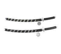 Gatuida Katana Jouet en Plastique Léger et Portable pour Déguisement Samouraï, Accessoires Cosplay et Divertissement Familial, Lot de 2 Pièces Réalistes