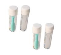 Gatuida Kit 4pcs Ventouses pour Lentilles à Succion en Silicone, Surface Antidérapante, Doux pour Lentilles Rigides et Rgp, Usage Quotidien et Domicile, 2 Vertes et 2 Blanches