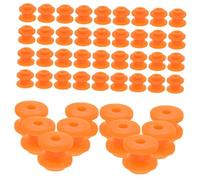 Gatuida Kit 50 Mini Poulies D'engrenage Plastique Orange 62a, Modèle Éducatif pour Garçon et Filles et Adultes, Poulies Simples pour Projets Mécaniques, Apprentissage Scientifique
