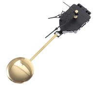Gatuida Kit Complet de Mécanisme Horloge Murale DIY avec Mouvement Pendule Silencieux et Aiguilles Noires Accessoires pour Réparation ou Création Horloge Quartz