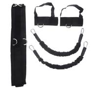 Gatuida Kit D’entraînement de Basketball Bandes de Résistance Verticales Réglables, Corde Élastique 40 LB en Latex Noir, Appareil de Musculation Jambes Portable pour Saut Vertical