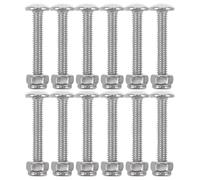 Gatuida Kit de 12 pièces de visserie pour Baby-Foot - Vis, boulons et écrous M4x25 mm pour la réparation de Votre Table de Jeu - Pièces de Rechange pour Baby-Foot