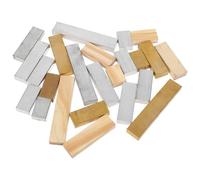 Gatuida Kit de 24 blocs de densité scientifique : blocs rectangulaires en matériaux mixtes pour expériences de physique, apprentissage en classe et en laboratoire - Fournitures scientifiques de