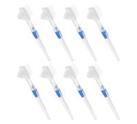 Gatuida Kit de 8 Brosses à Dents Souples pour Prothèses Dentaires, Petite Tête Double-face, Manche Ergonomique, Nettoyage en Profondeur pour Personnes Âgées, Portable et Adapté au Voyage,