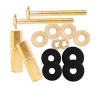 Gatuida Kit de Boulons et Joints Étanchéité pour Réservoir de Vis Durables avec Joint Caoutchouc Installation Facile pour Cuvette Wc Prévention des Fuites et Protection