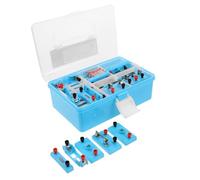 Gatuida Kit de circuits électriques : expériences de laboratoire de physique et de sciences pour enfants - Kit de circuits électriques à faire soi-même, outils d'enseignement du magnétisme -