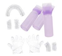 Gatuida Kit de Coloration Cheveux Complet Portable avec Bouteille Huile pour Usage Domestique et Salon Outils Durables pour Teinture Facile et Professionnelle