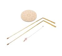 Gatuida Kit de Divination Portable avec Baguettes Sourcier Cuivre et Pendule Tapis Élégant Bois pour Chasse Aux Fantômes et Radiesthésie et Léger