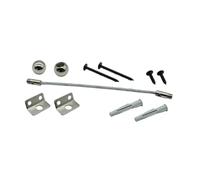 Gatuida Kit de Fixation Anti-basculement pour Meubles et Armoire, Acier Inoxydable Argenté, 1 Set, Sécurité Garçon et Filles, Stabilité Renforcée