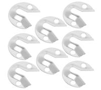 Gatuida Kit de Fixation Mural 8 Pcs Supports Métalliques à Trou de Serrure en Finition Métal Brossé, Crochets pour Cadres Photo, Miroirs et Tableaux, Fil Suspendre Robuste pour Accroche