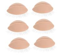 Gatuida Kit De Formation De Cils 3 Paires Cils D'Entraînement Mannequin De Paupières Fausse Tête Naturelle Pour Remplacement De Modèle De Mannequin De Mannequin