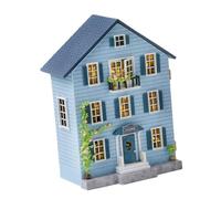 Gatuida Kit de Maison Miniature Bois DIY avec Mobilier Modèle de Cottage Portable et Robuste pour Garçon Fille Décoration Créative de Noël