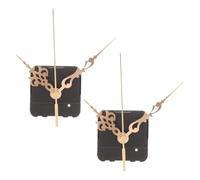 Gatuida Kit de Mécanisme Horloge à Quartz 2pcs Aiguilles en Fer Plastique, Installation Facile, Précision Horaire pour Décoration Créative et Présent