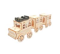 Gatuida Kit de Modèle de Train Bois DIY pour Garçon Fille Éducatif Bois Projet Scientifique à Assembler Développe Imagination Pensée