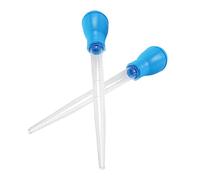 Gatuida Kit de Nettoyage Aquarium 2 Pièces 50 ML Pipettes Compte-Gouttes Manuelles Bleu pour Aspiration Déchets et Nourrissage Coraux Entretien Aquarium Eau Douce