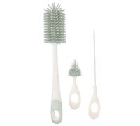Gatuida Kit de Nettoyage Biberon en Silicone Brosse Rotative, Set Comprenant Brosse Tétine et Support Éléphant pour Gobelets et Bouteilles