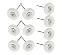 Gatuida Kit de Polissage 10 Pcs Roues à Polir T en Feutre 3x25 Mm pour Bijoux Accessoires Outils Rotatifs Précision Métal Plastique