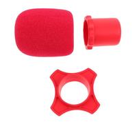 Gatuida Kit de Protection Micro Mousse avec Anneau Silicone Roulement et Manche Stabilisateur pour Micro Main Ktv Karaoké