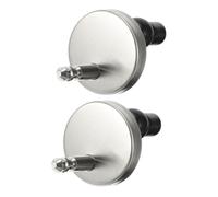 Gatuida Kit de Remplacement 2 Vis en Acier Inoxydable pour Abattant de Toilette Rond à Fermeture Douce, Fixations Robustes pour Siège de Toilette, Compatible Montage Rapide