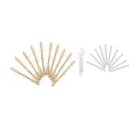 Gatuida Kit de Réparation pour Boîte de Jonction Électrique 10 Vis en Métal Dur, Support de Fixation 86-Type pour Installation de Prises et Interrupteurs Bâtiments Résidentiels
